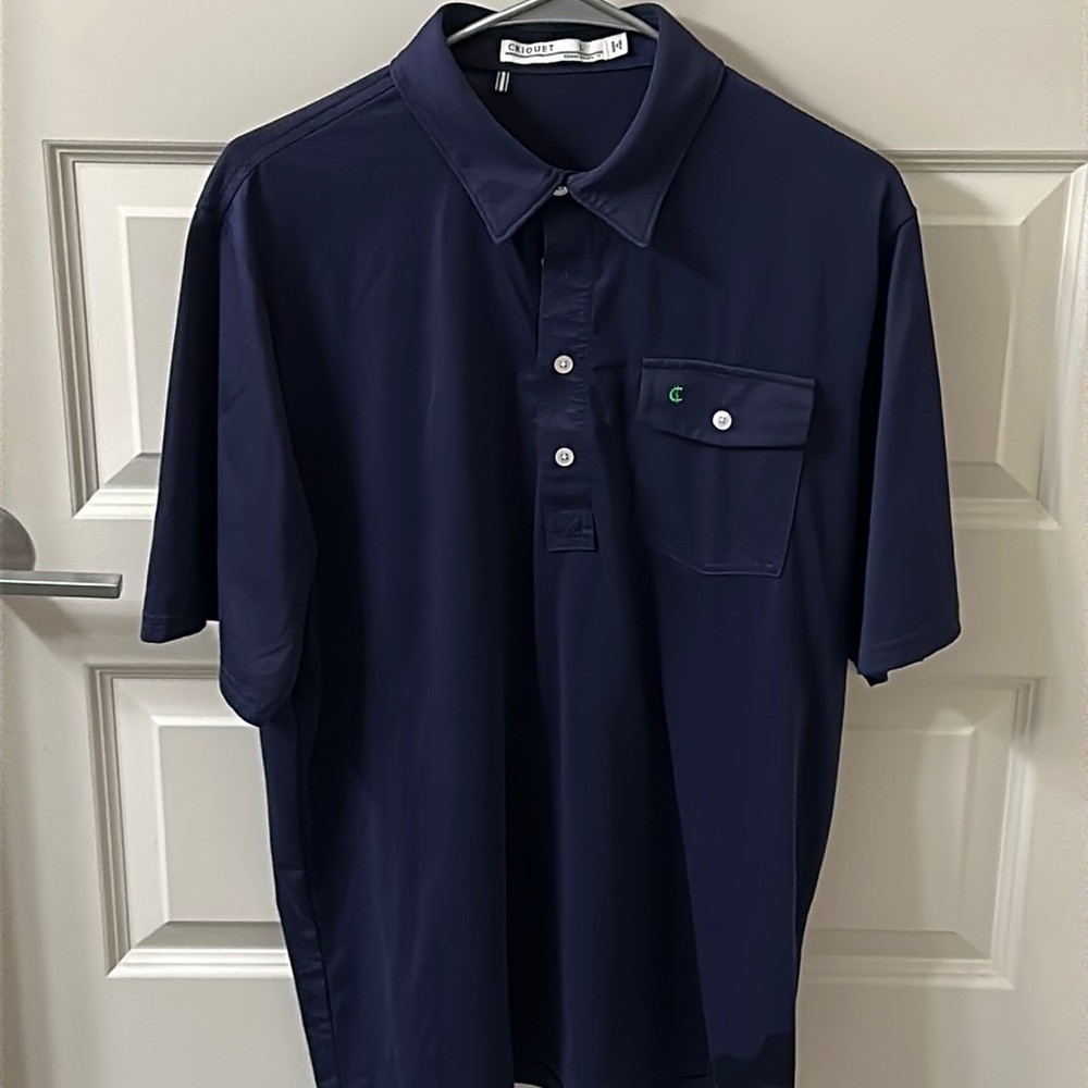 Men’s Criquet Performance Players Shirt - Nassau Navy - Large